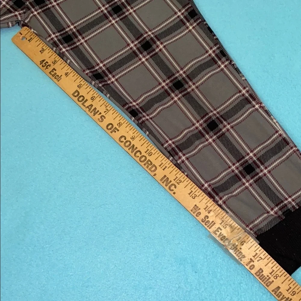 SNOOZE fire resistant plaid pajama pants jogger style elastic waistband size 6/7